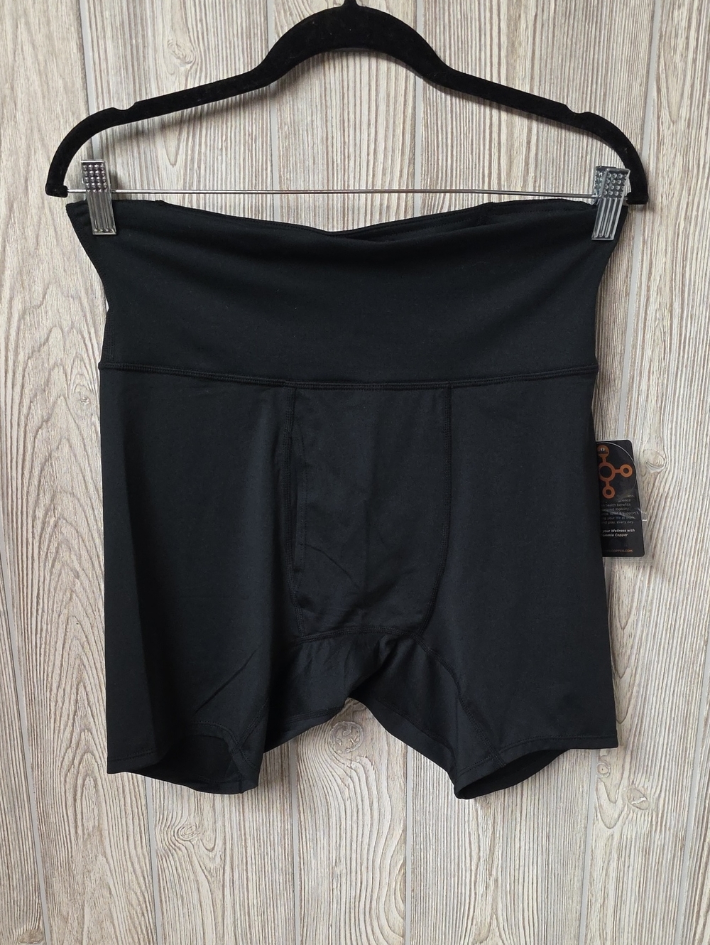 Tommie Copper Mens Black Lower Back Support Breathable Undershorts Size L NWT